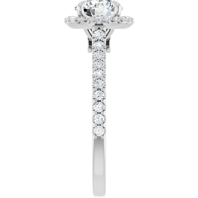 The Round Solara™ Setting in platinum