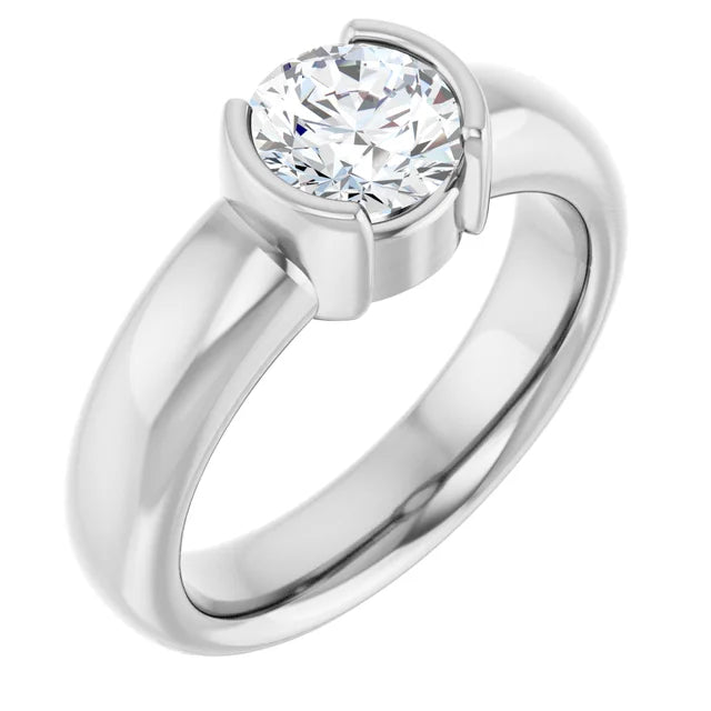 The Round Icona™ Setting in 14k white gold