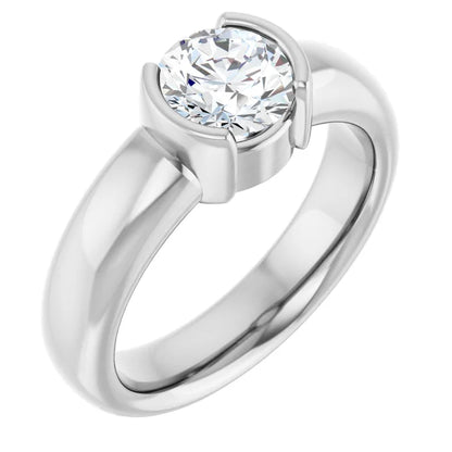 The Round Icona™ Setting in 14k white gold