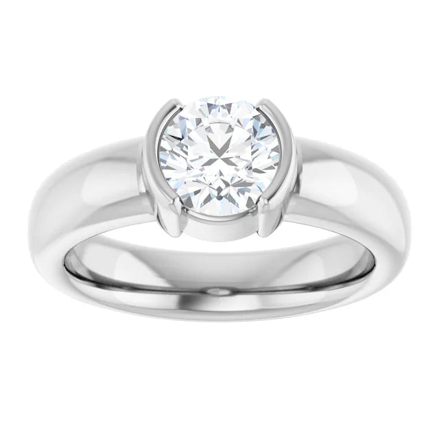 The Round Icona™ Setting in 14k white gold