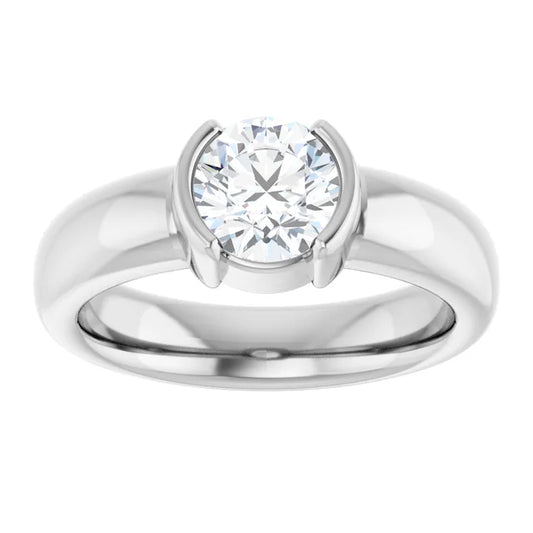 The Round Icona™ Setting in 14k white gold