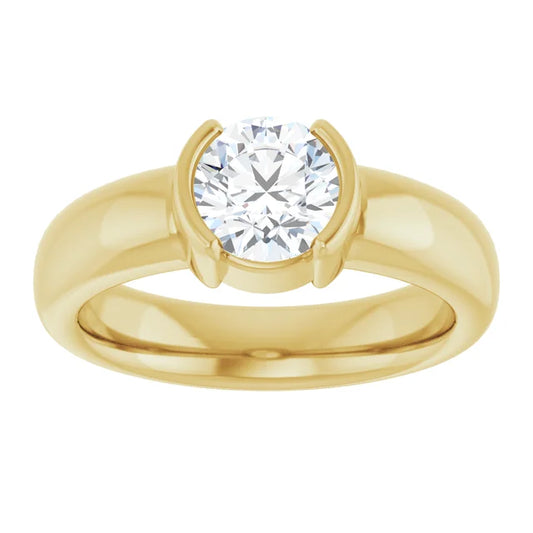 The Round Icona™ Setting in 14k yellow gold