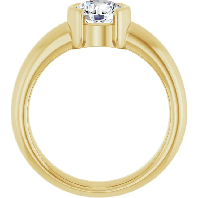 The Round Icona™ Setting in 14k yellow gold