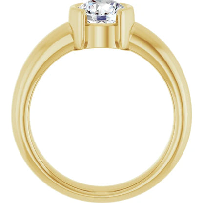 The Round Icona™ Setting in 14k yellow gold