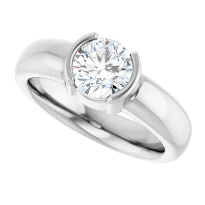 The Round Icona™ Setting in 14k white gold