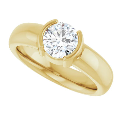 The Round Icona™ Setting in 14k yellow gold