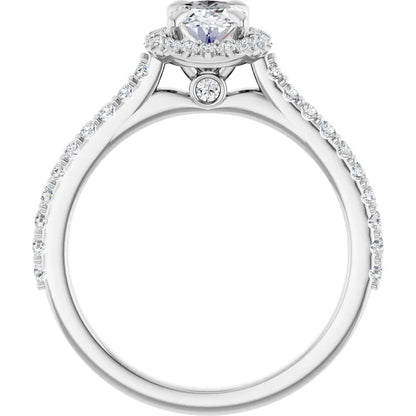 The Oval Solara™ Setting in 14k white gold