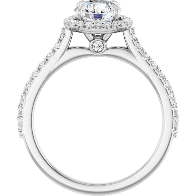 The Round Solara™ Setting in platinum