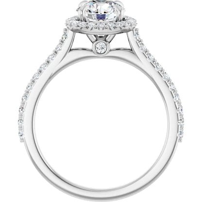 The Round Solara™ Setting in platinum