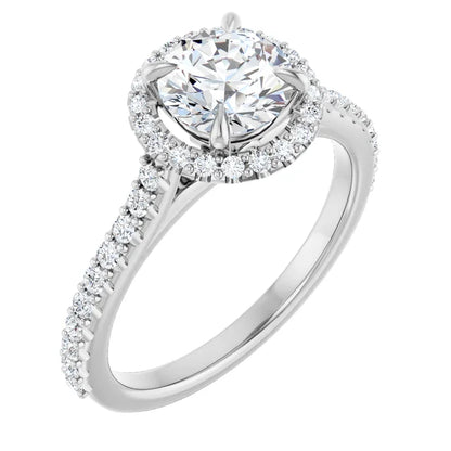 The Round Solara™ Setting in platinum