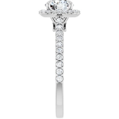 The Round Solara™ Setting in platinum