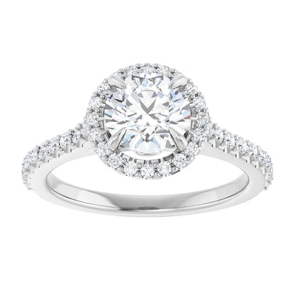 The Round Solara™ Setting in platinum