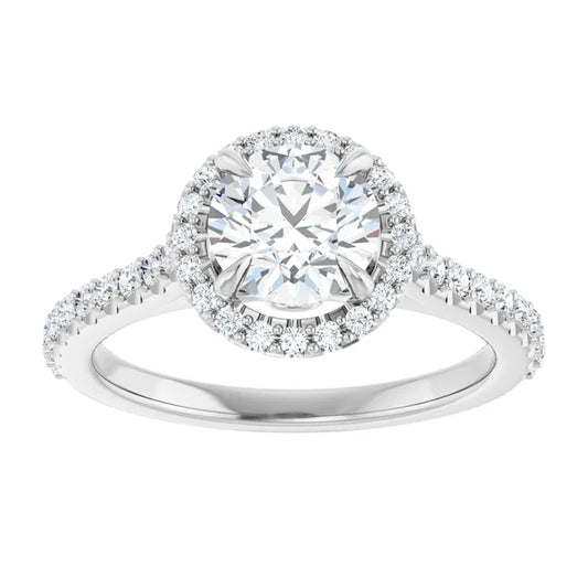 The Round Solara™ Setting in platinum